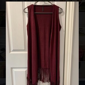 Ladies Fringe Vest